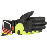 ALPINESTARS GP Plus R v2 Gloves - Metallic Gray/Black/Fluo Yellow/Fluo Red - Small 3556520-9135-S